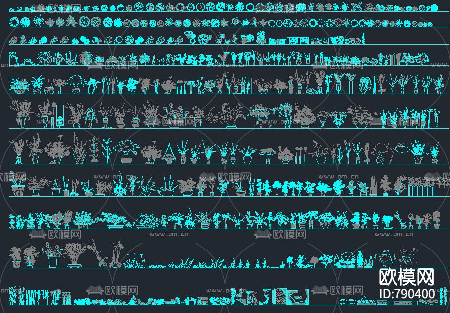 家具陈设cad图库下载（渲染图6）