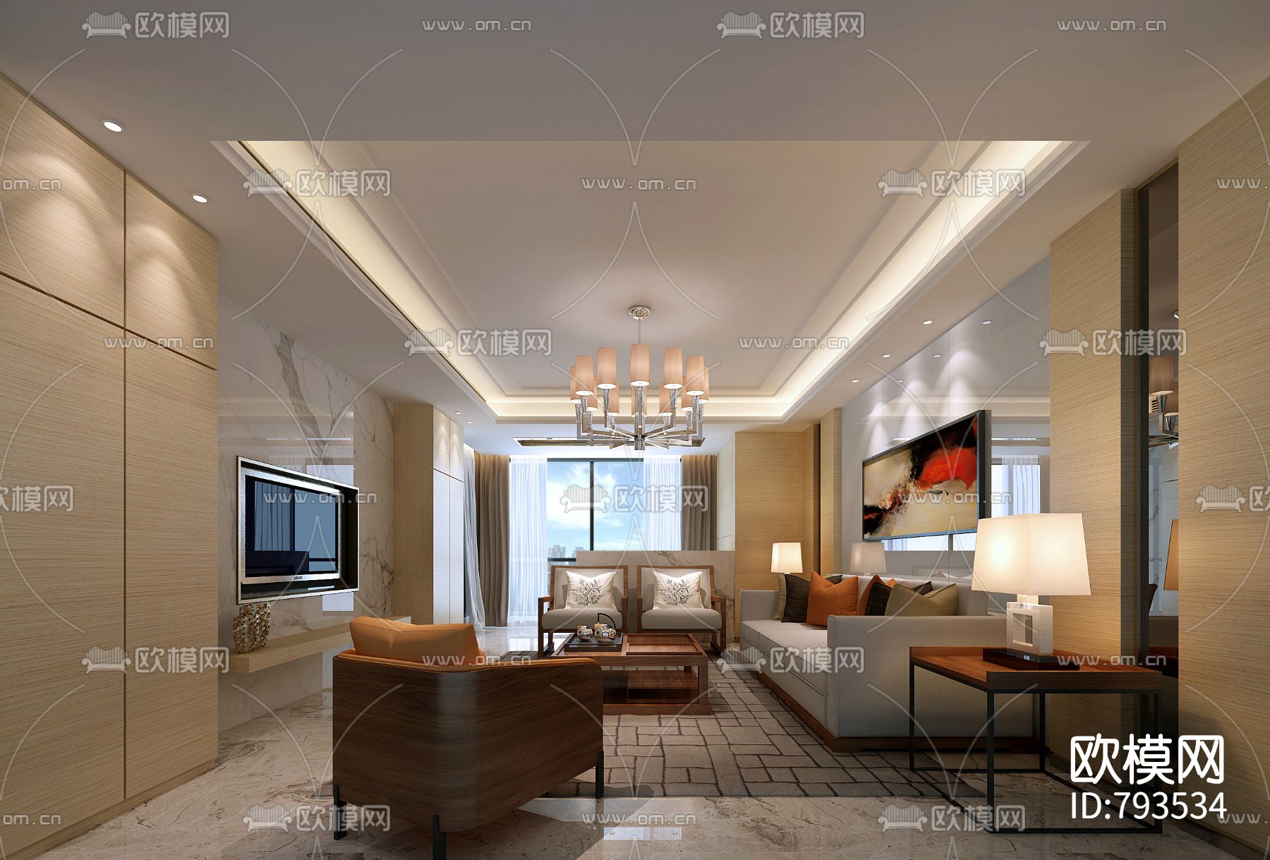 现代风格住宅cad施工图