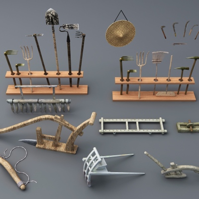 农具架子3d模型下载下载