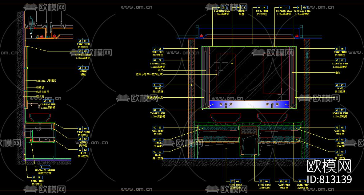 常规CAD节点图大全下载（渲染图2）