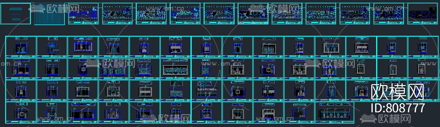茶楼CAD施工图下载（渲染图8）