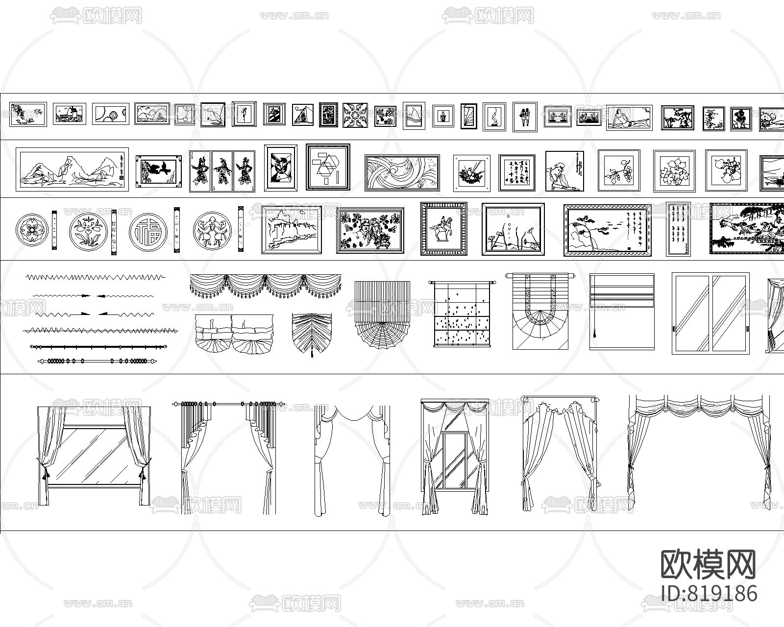经典平立面CAD图库下载（渲染图8）