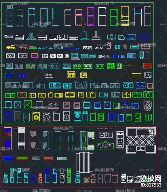 各种家装软装CAD图库下载（渲染图4）