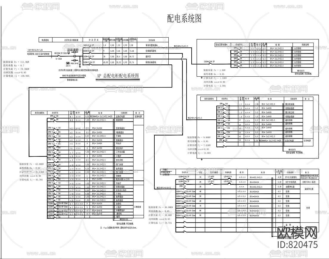 快餐店全款CAD图下载（渲染图4）