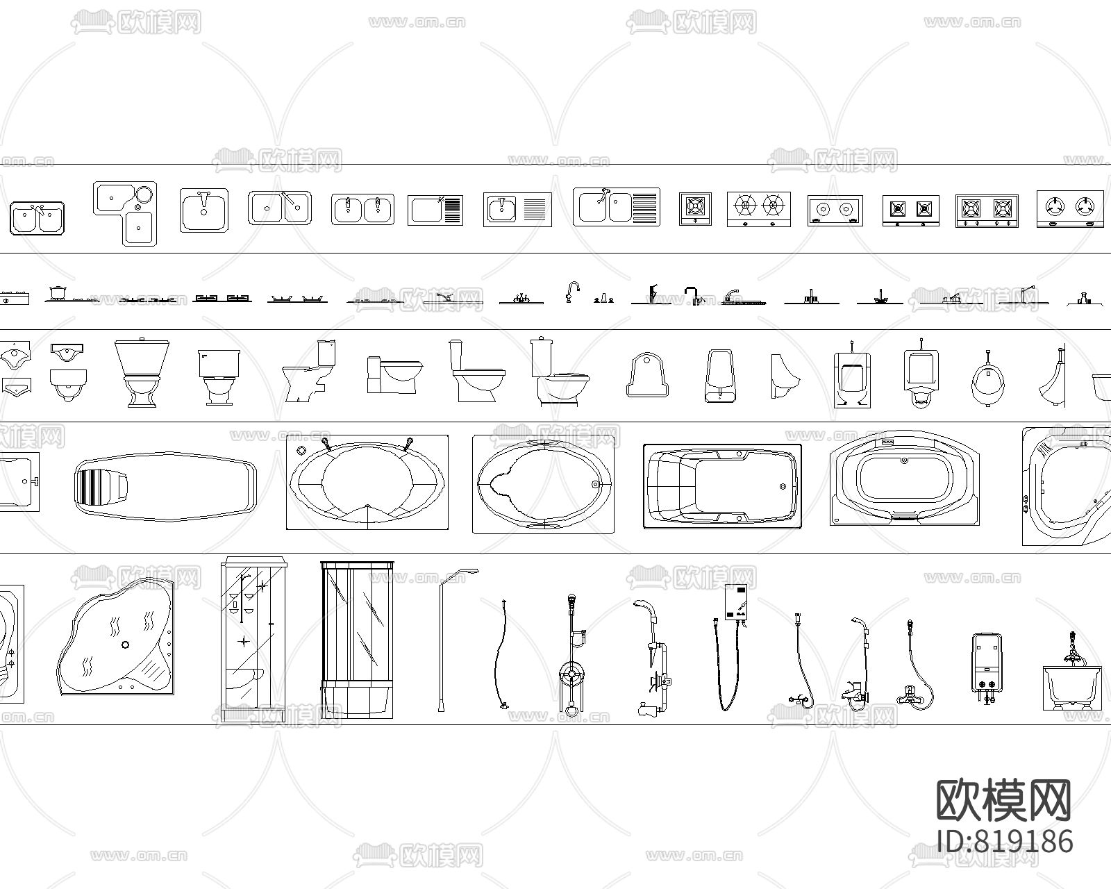 经典平立面CAD图库下载（渲染图5）