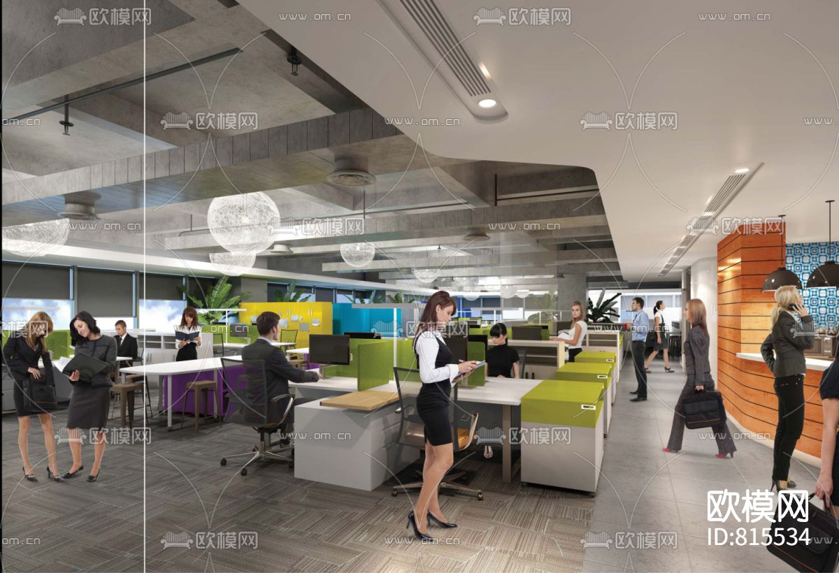 利丰广场时尚办公室下载（渲染图1）