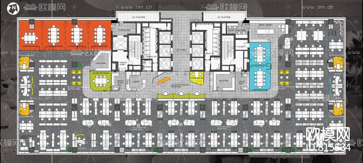 利丰广场时尚办公室下载（渲染图4）
