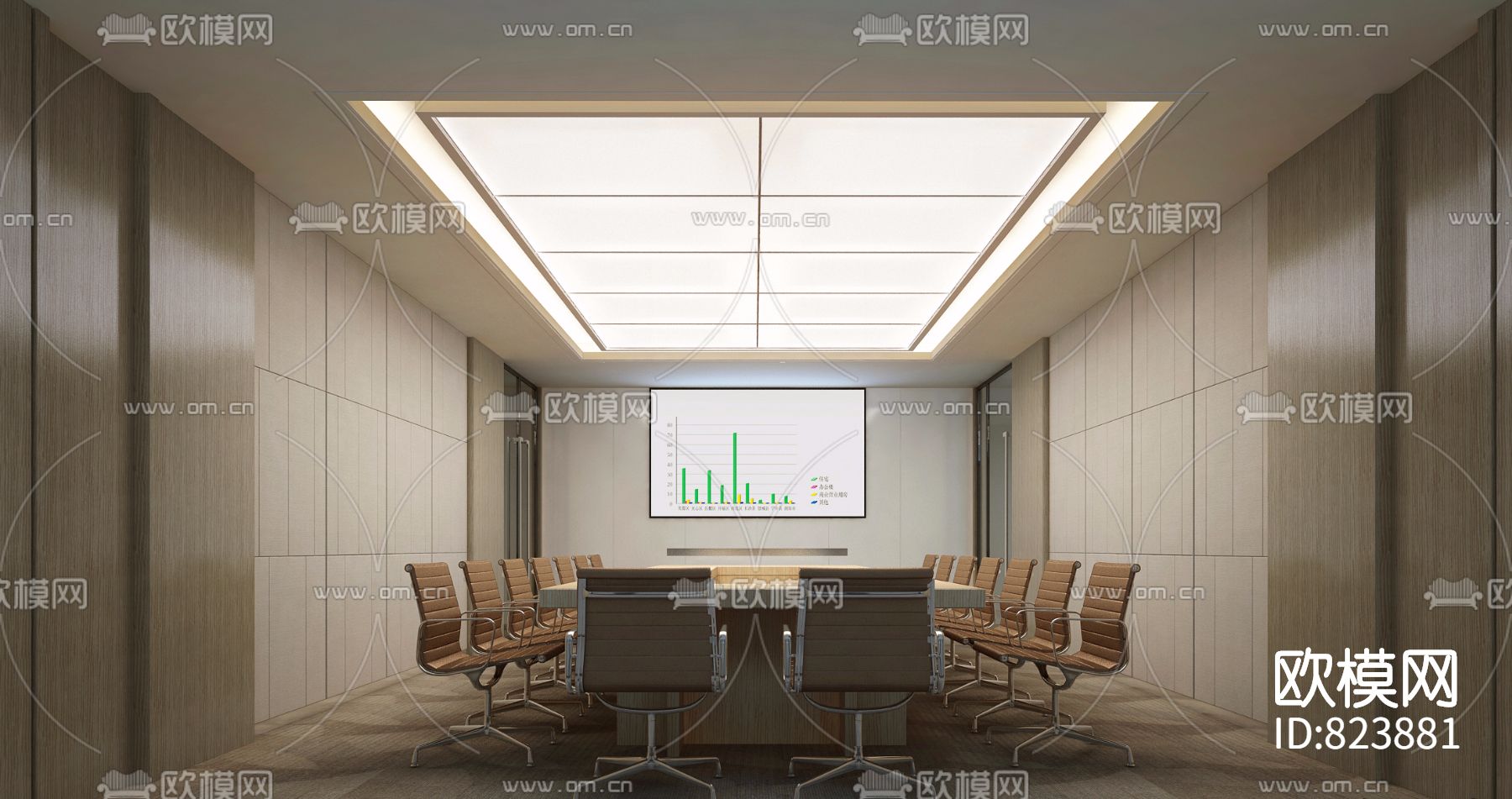 长江国际办公楼装饰工程下载（渲染图2）