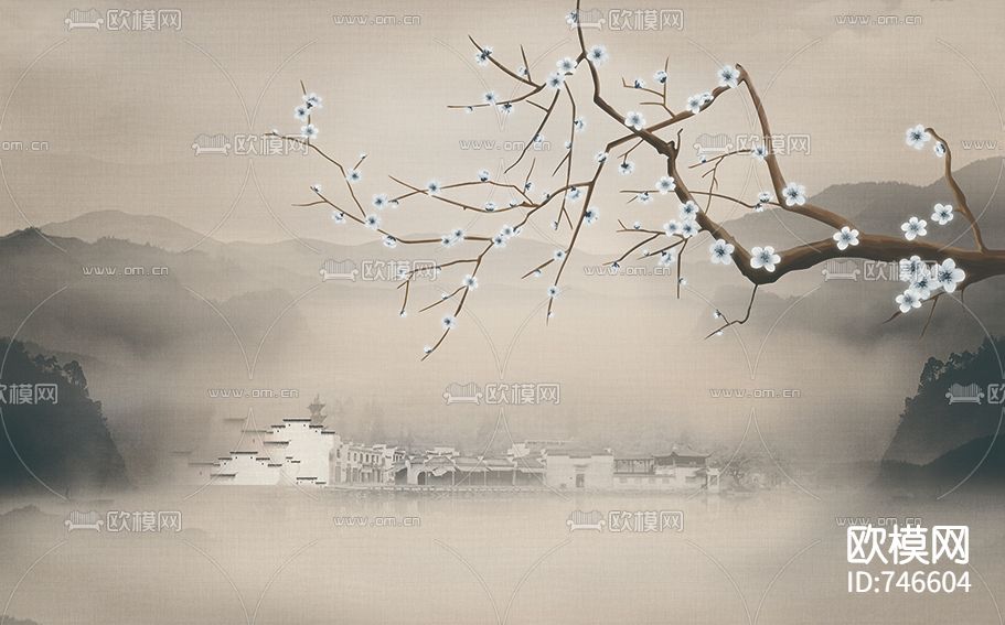 新中式水墨装饰画