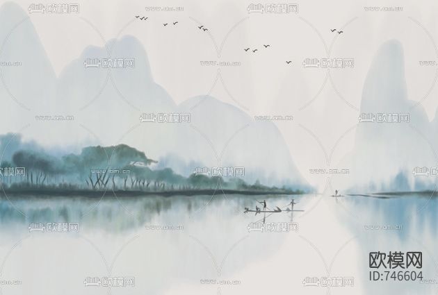 新中式水墨装饰画