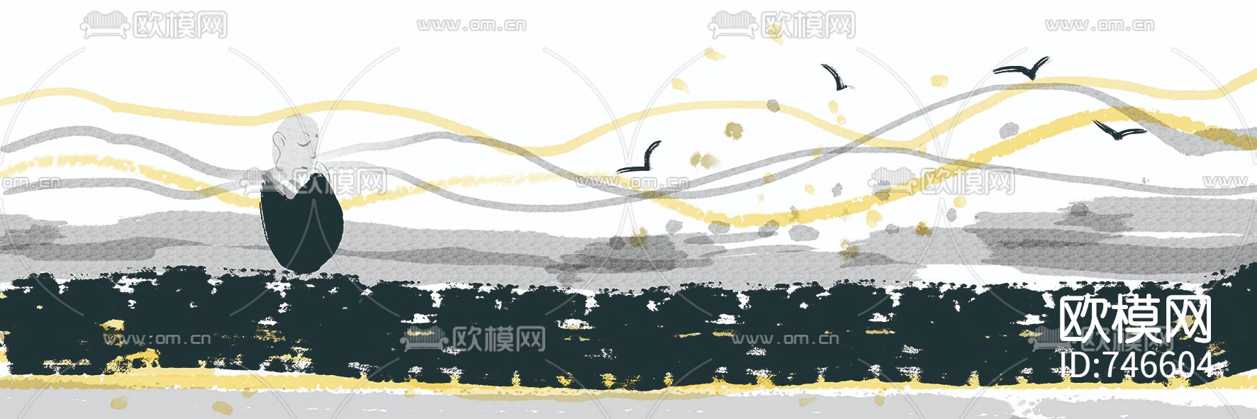新中式水墨装饰画
