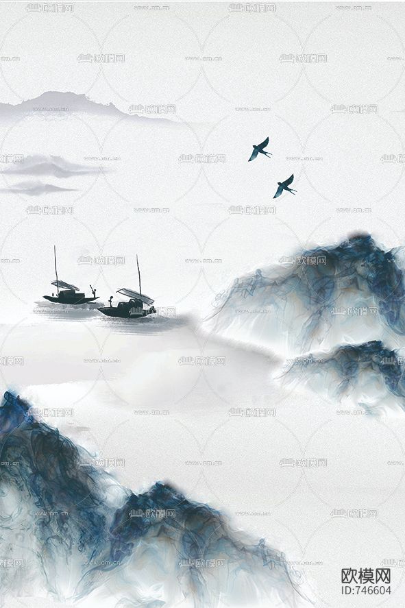 新中式水墨装饰画