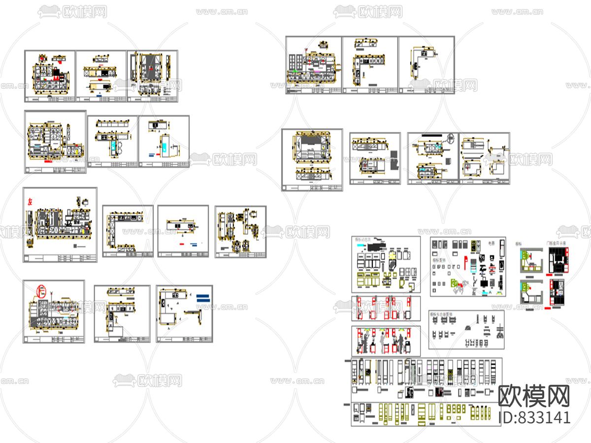 现代橱柜解析+橱柜动态模板下载（渲染图6）