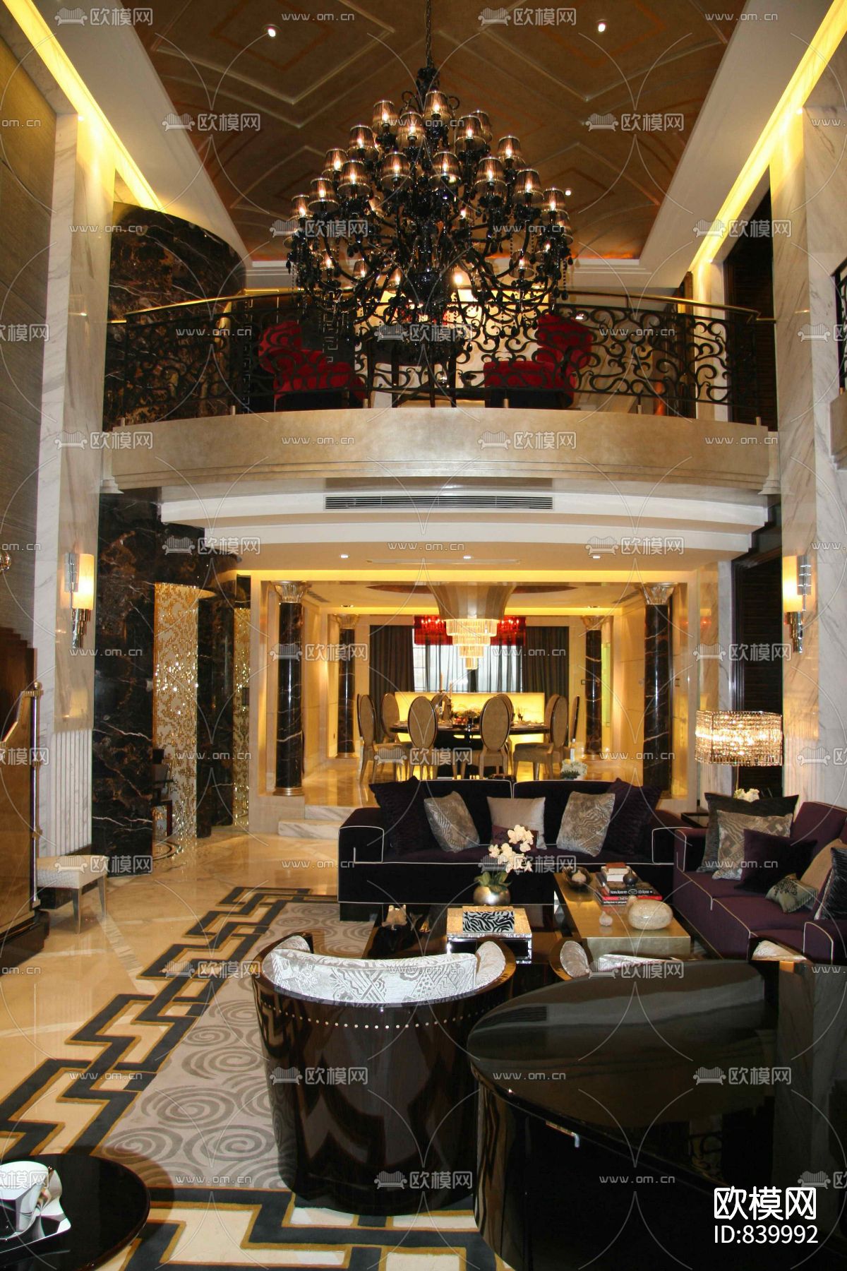 邱德光北京星河湾A5型施工图下载（渲染图1）