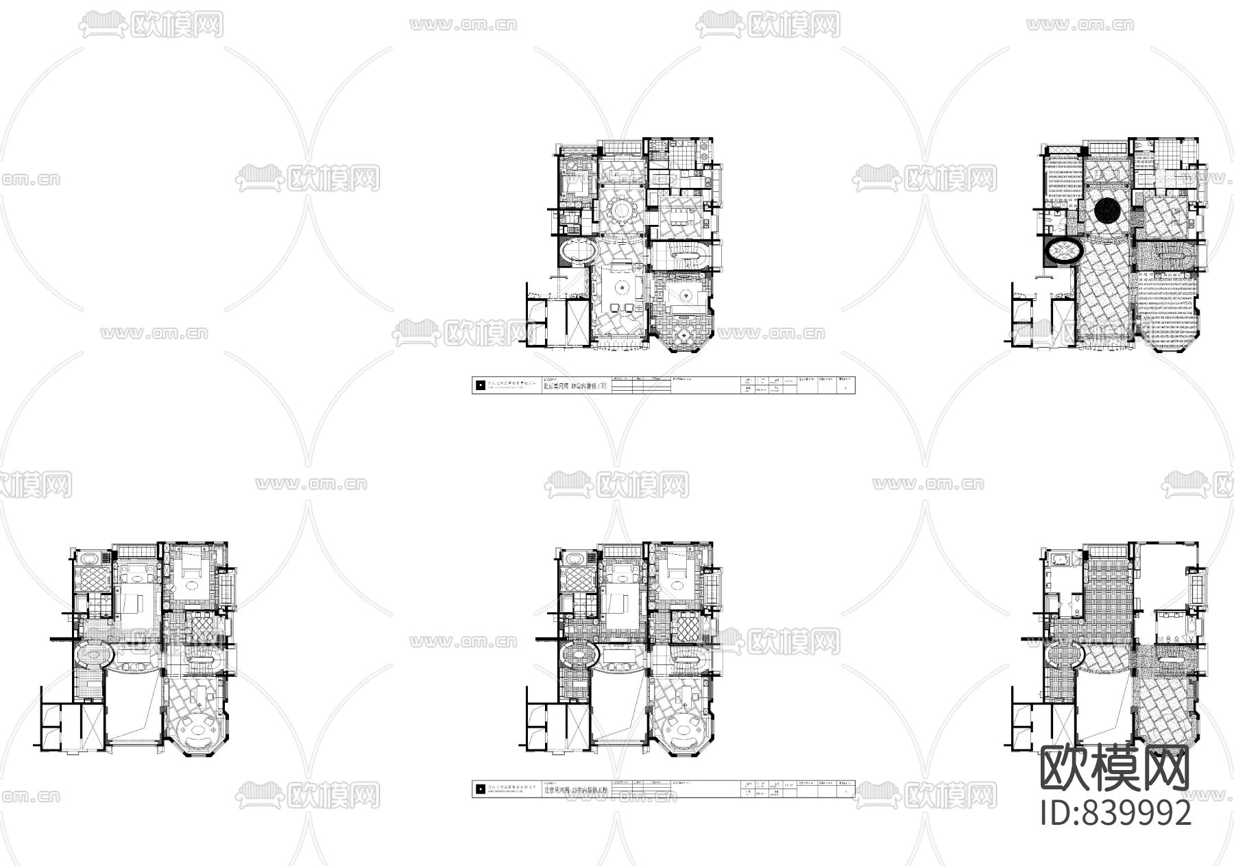 邱德光北京星河湾A5型施工图下载（渲染图4）