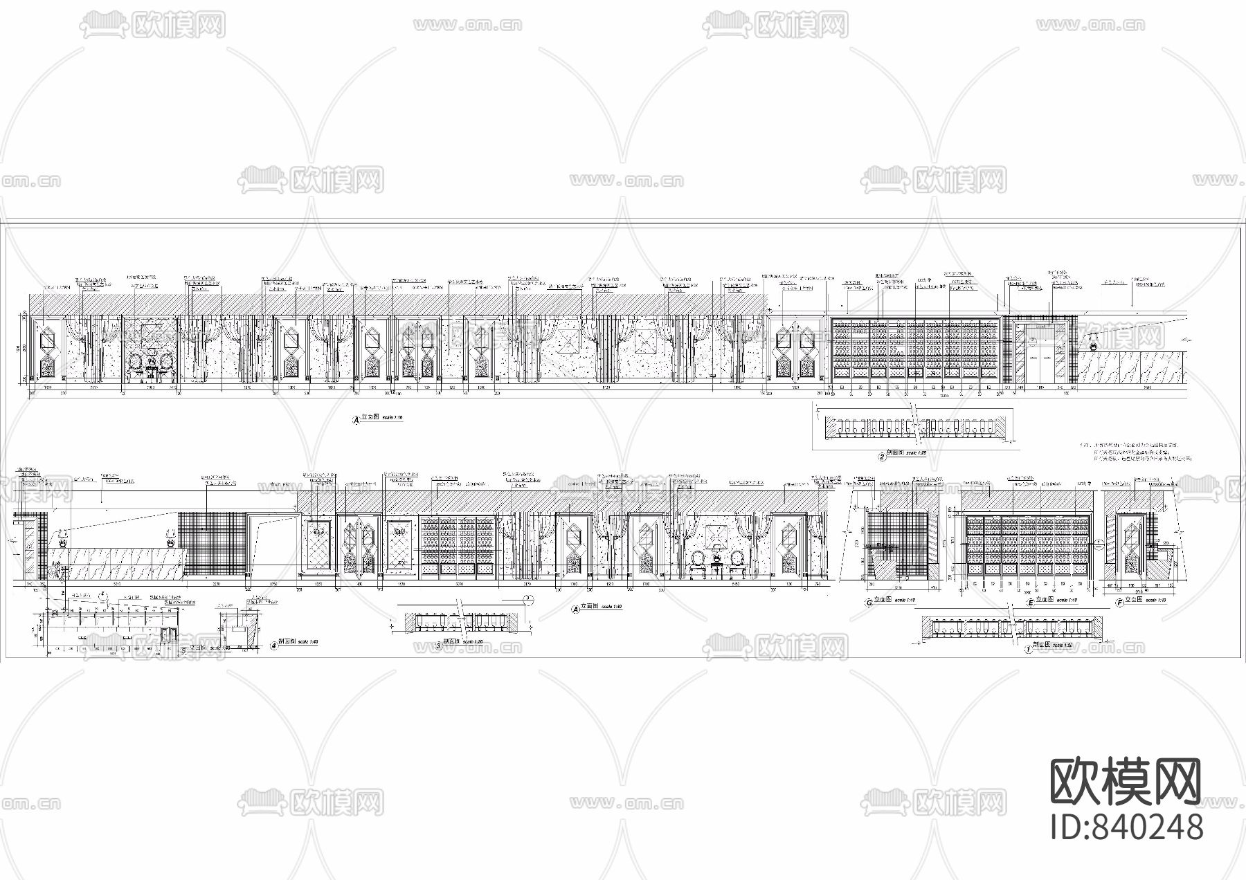 [酒吧KTV]--夜总会装修设计施工图和含效果下载（渲染图8）