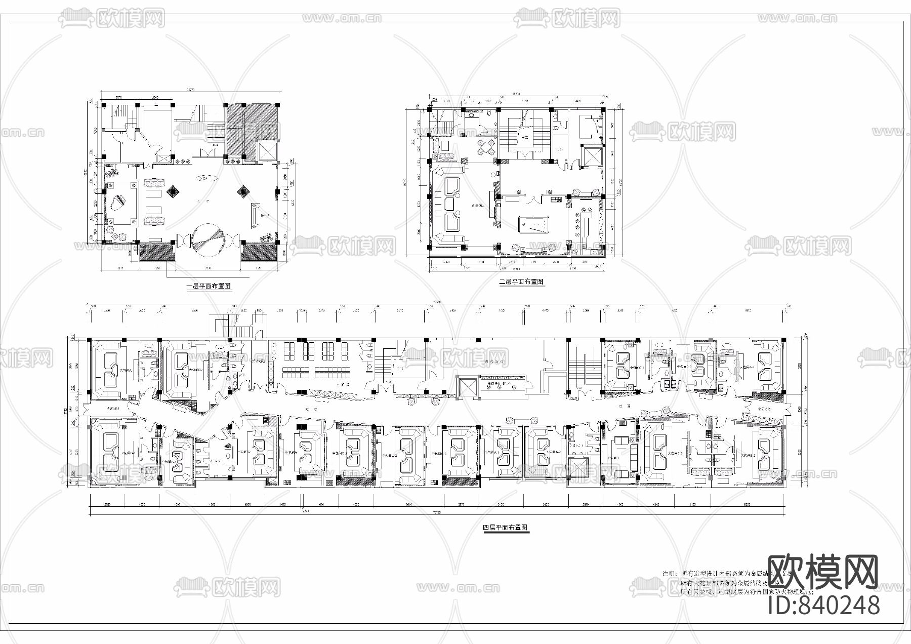 [酒吧KTV]--夜总会装修设计施工图和含效果下载（渲染图4）