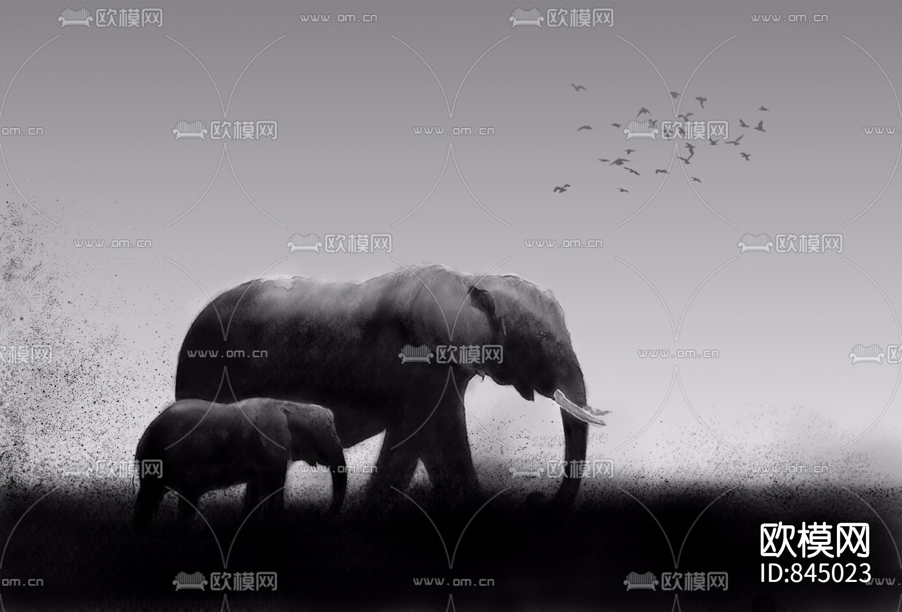 MASAR玛撒定制壁画下载（渲染图3）