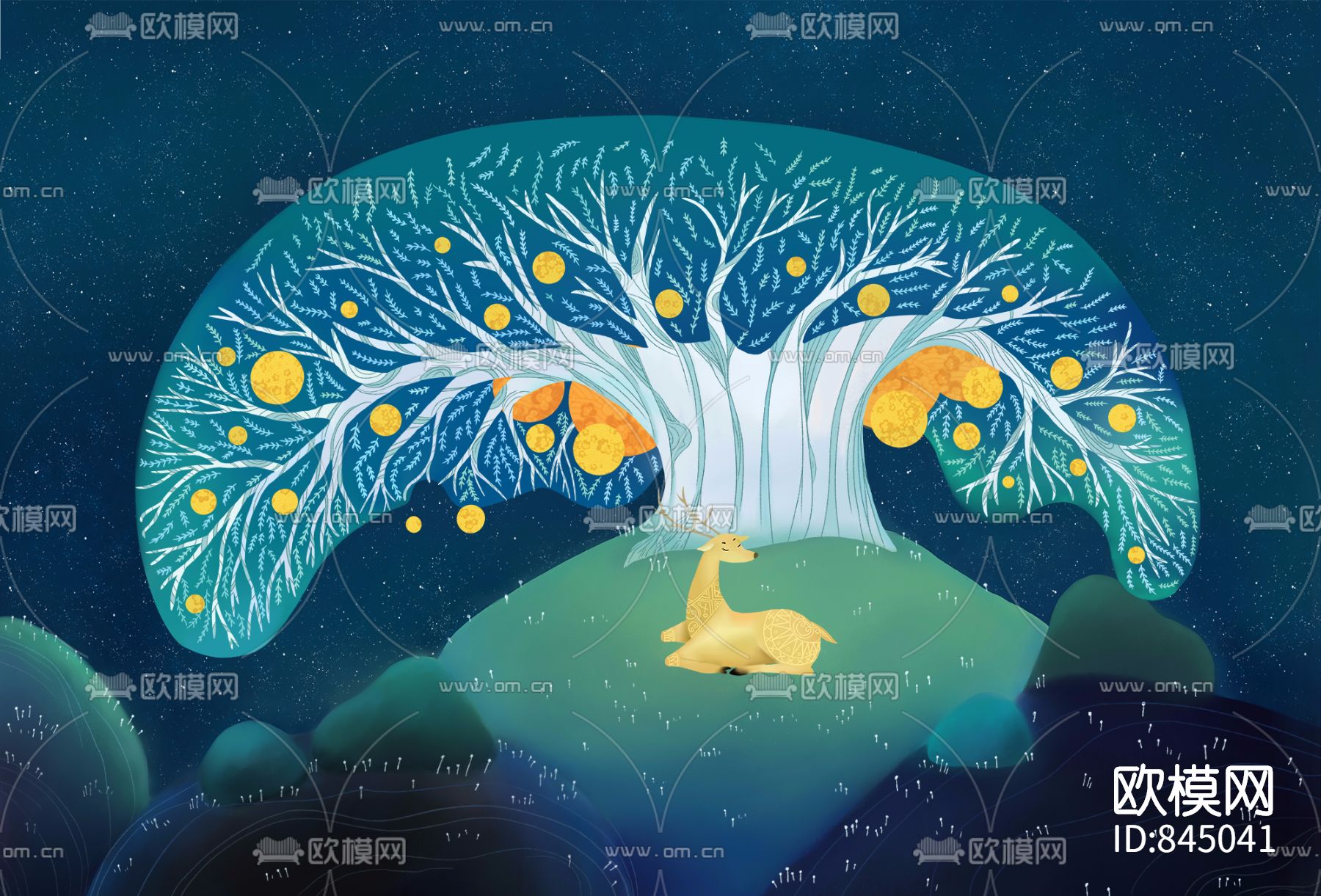 MASAR玛撒定制壁画下载（渲染图1）