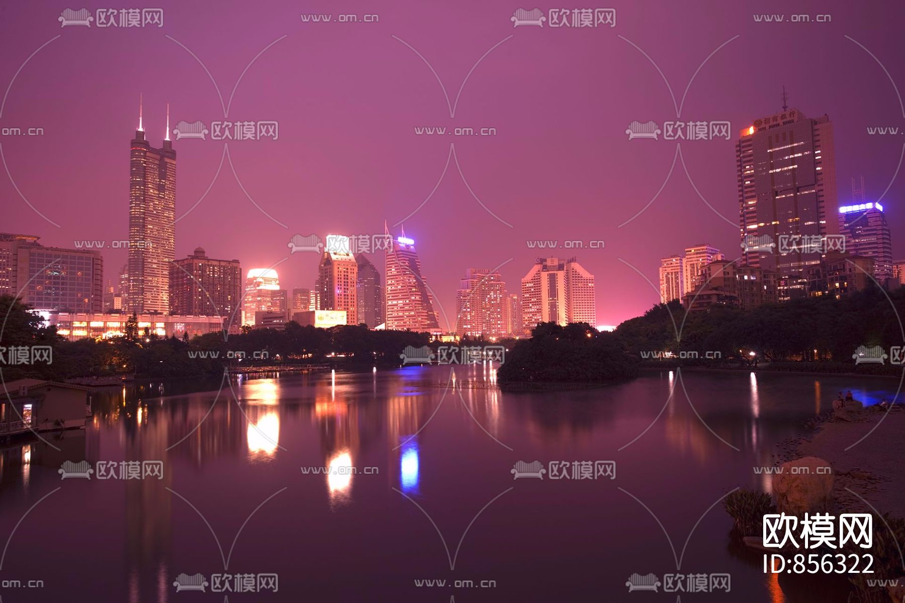 高清城市夜景贴图下载