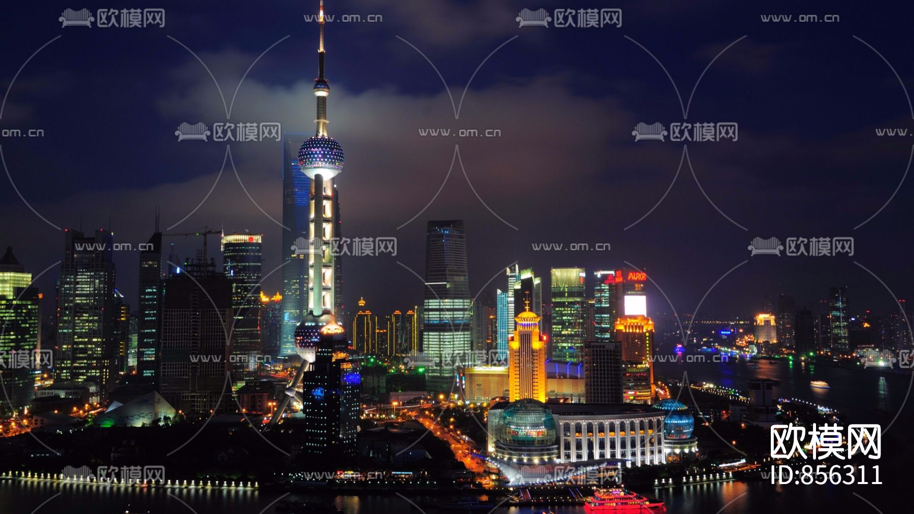 高清城市夜景贴图下载