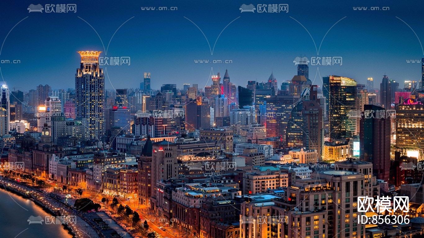 高清城市夜景贴图