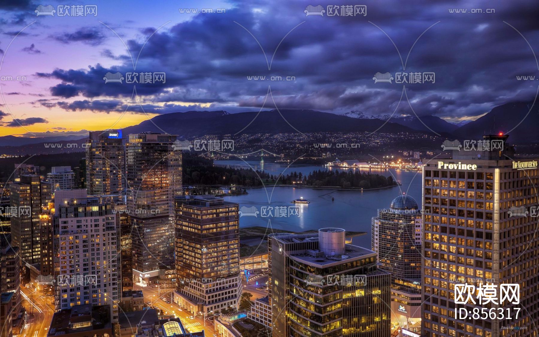 高清城市夜景贴图下载