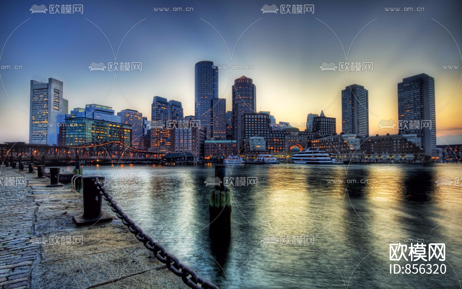 高清城市夜景贴图下载