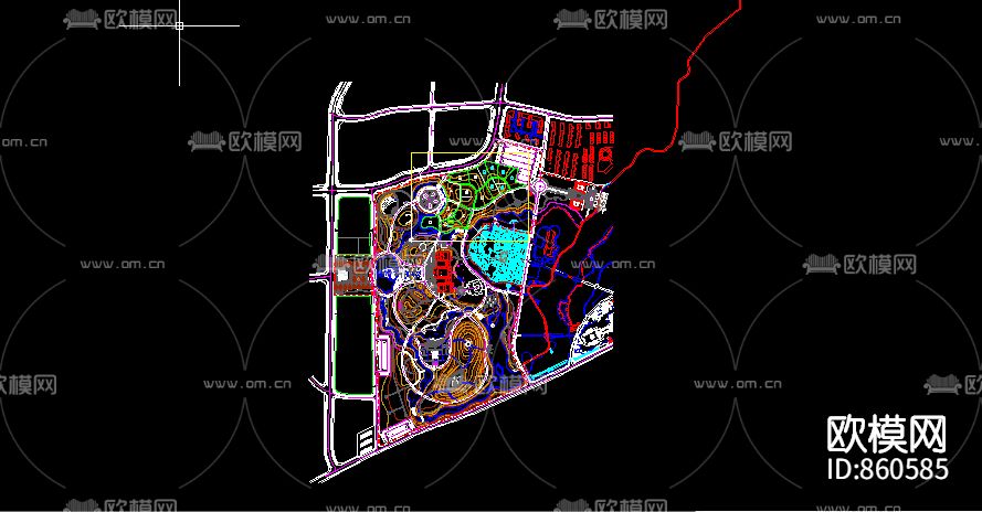 大型花博会cad图纸