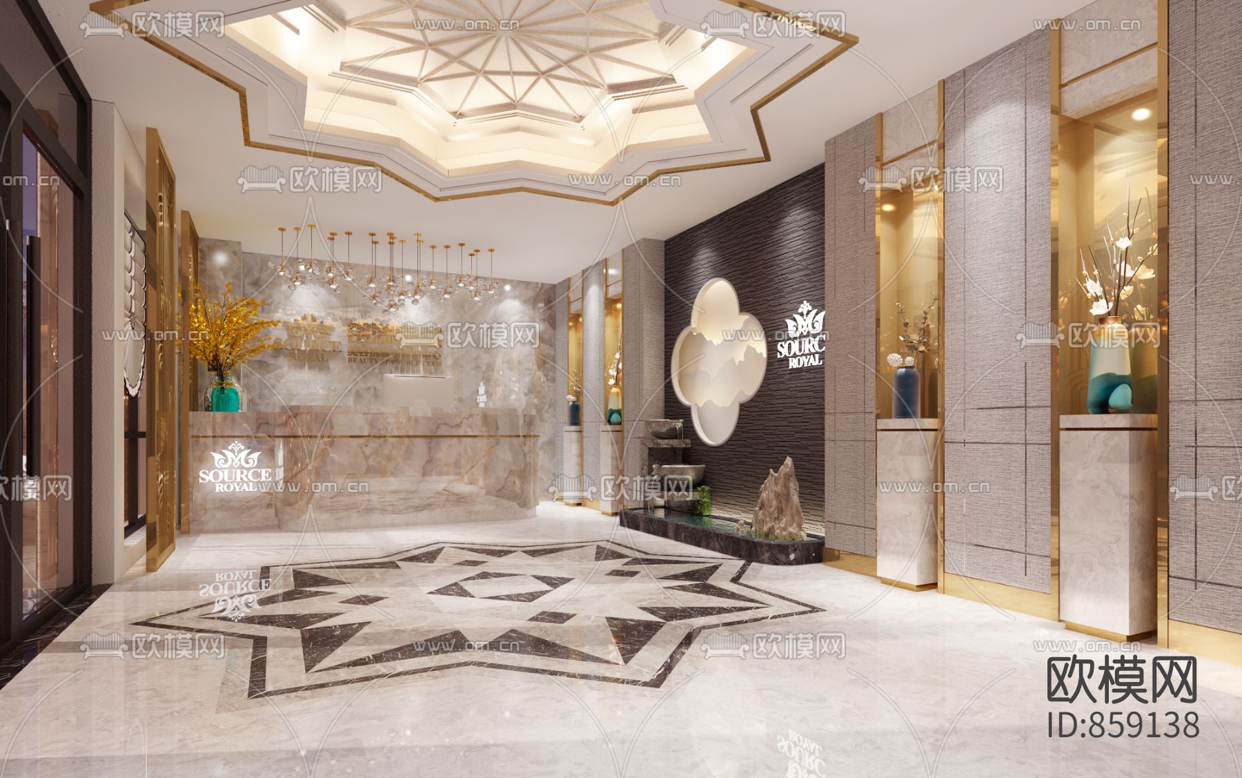 新中式美容院下载（渲染图1）