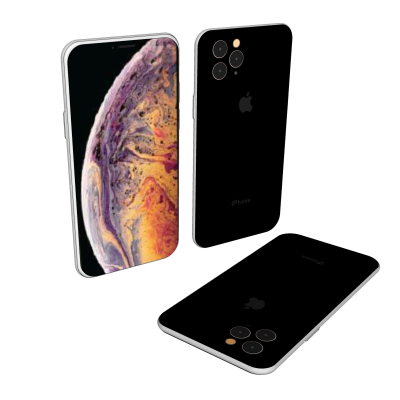  现代黑色智能手机su模型 