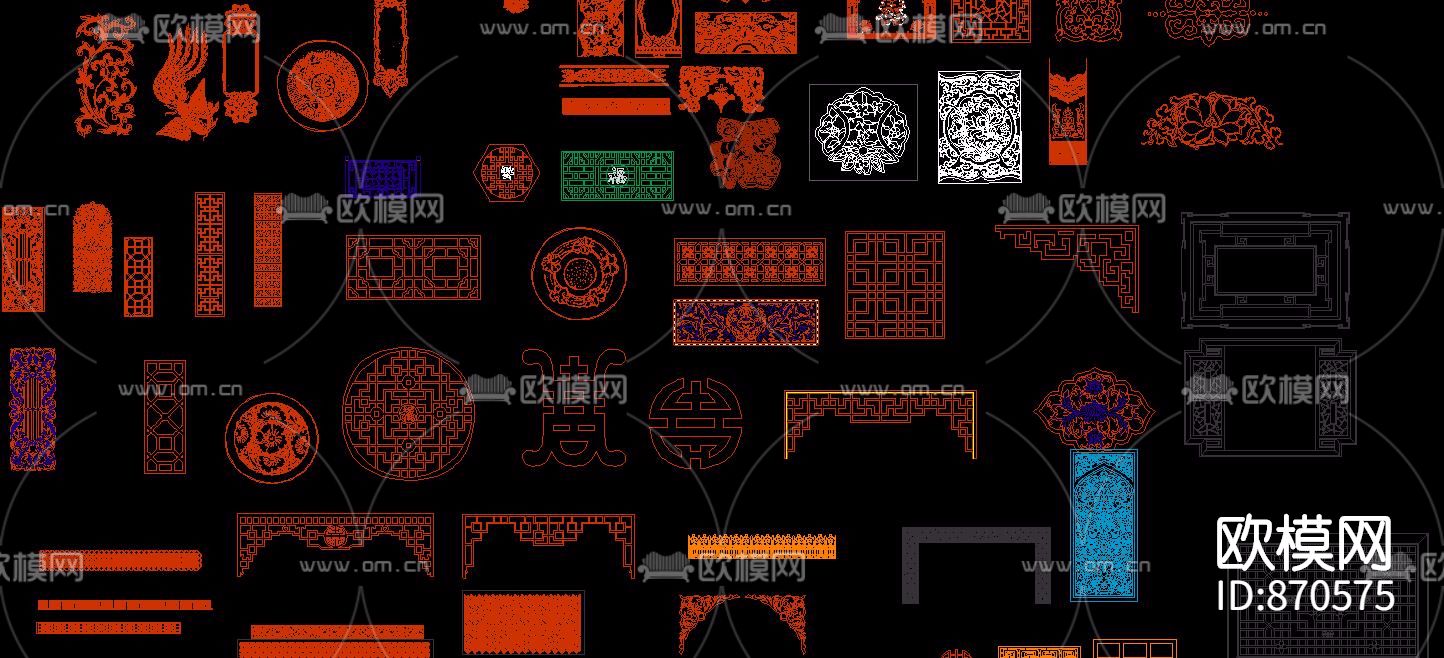 中式镂空图库下载
