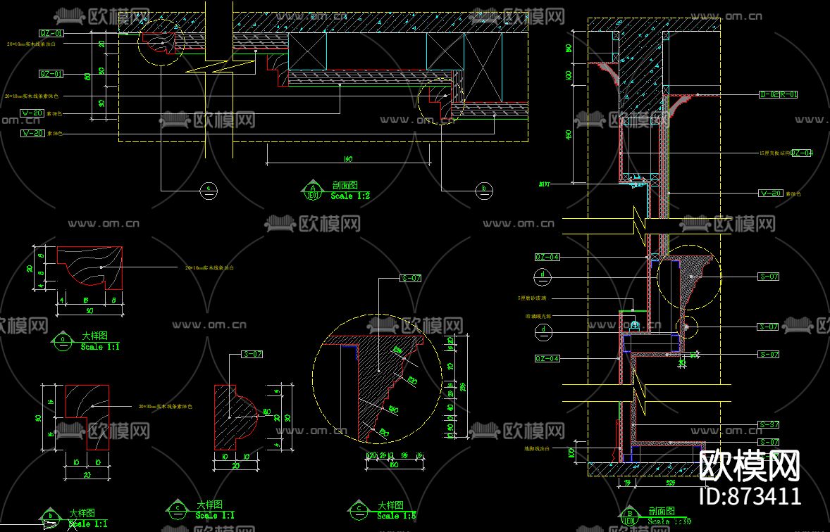 重庆廊桥水岸样板房施工图下载（渲染图4）