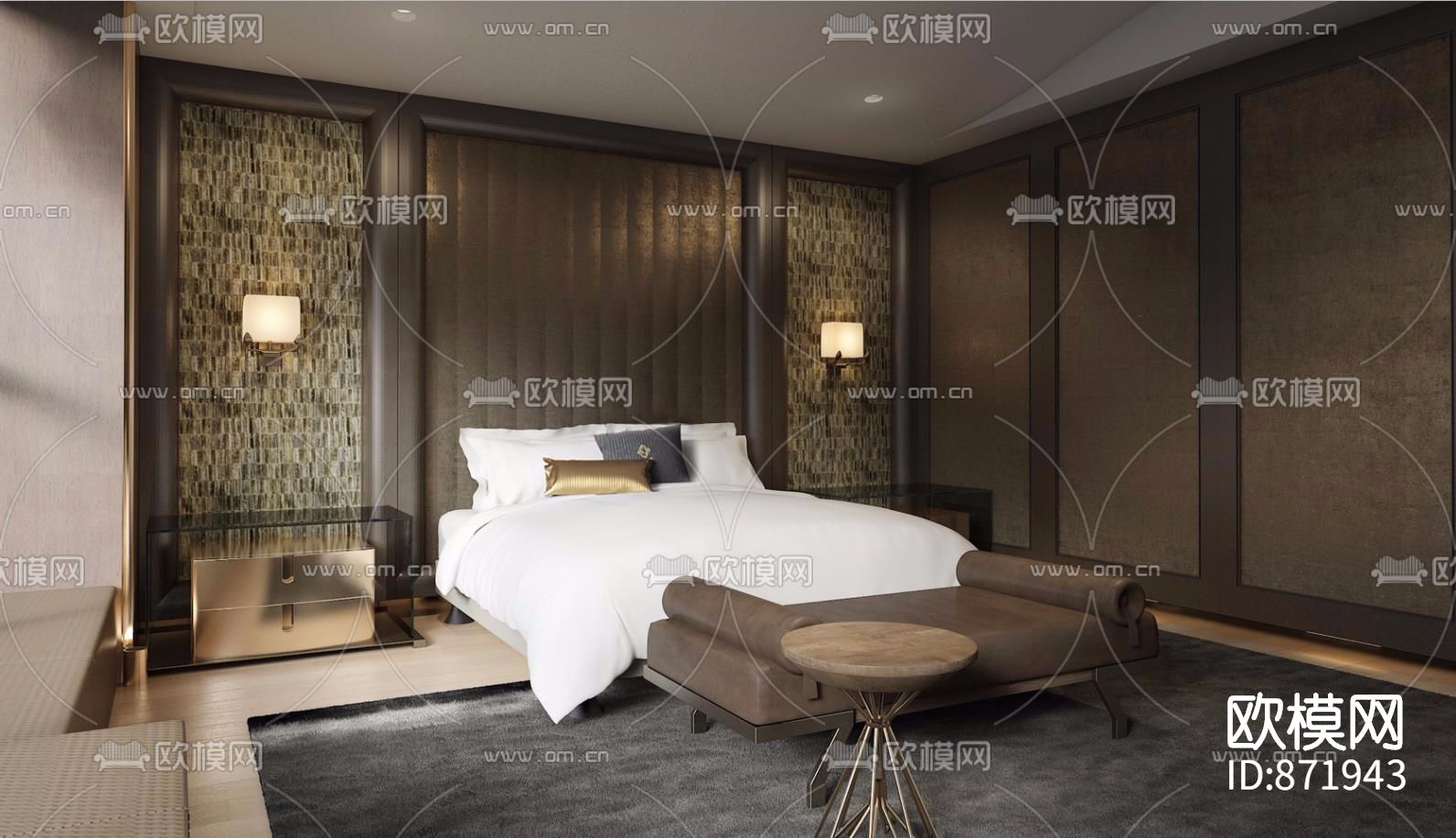 深圳前海區壹方中心A户型样板间下载（渲染图2）