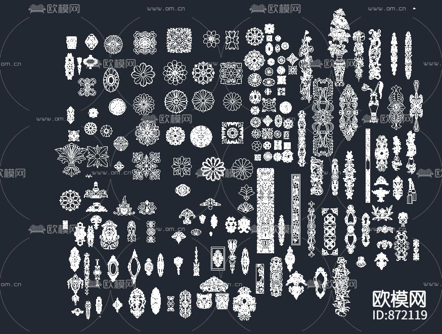 欧式雕花下载（渲染图3）