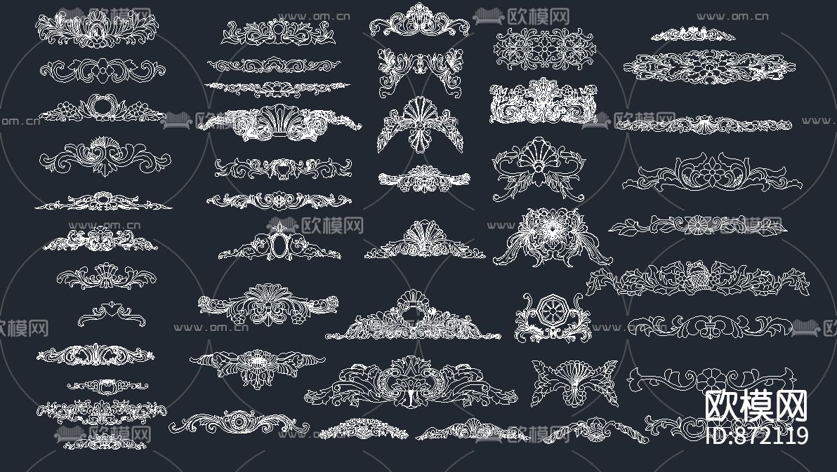 欧式雕花下载（渲染图5）