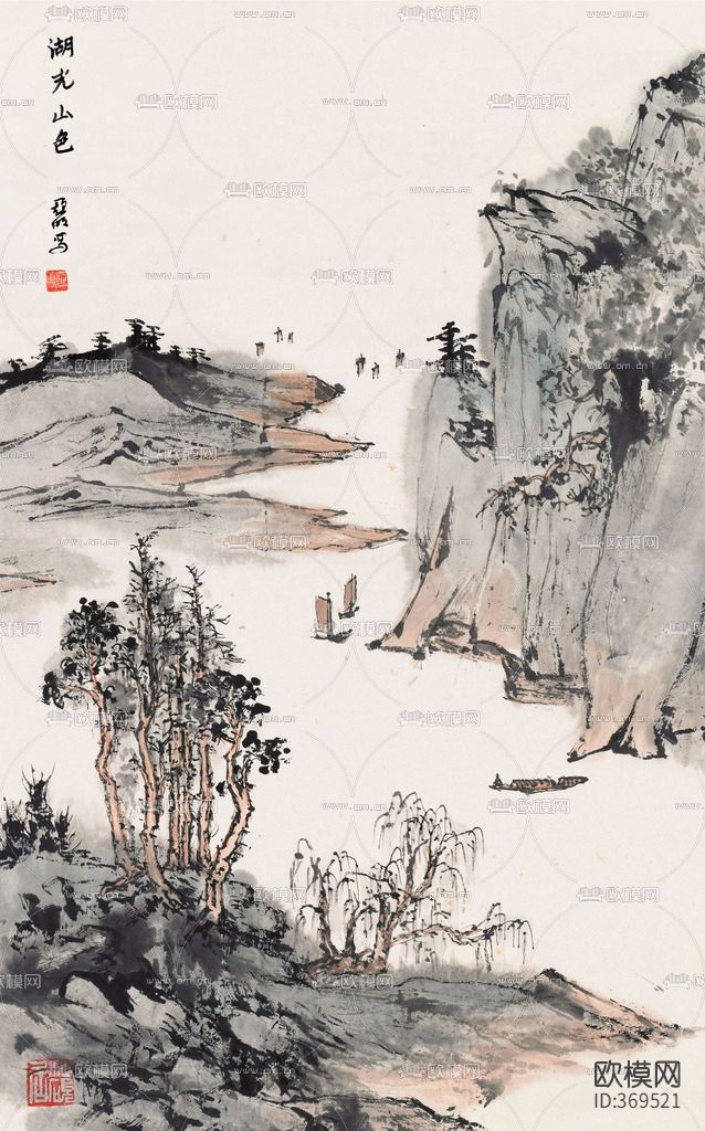 水墨山水画