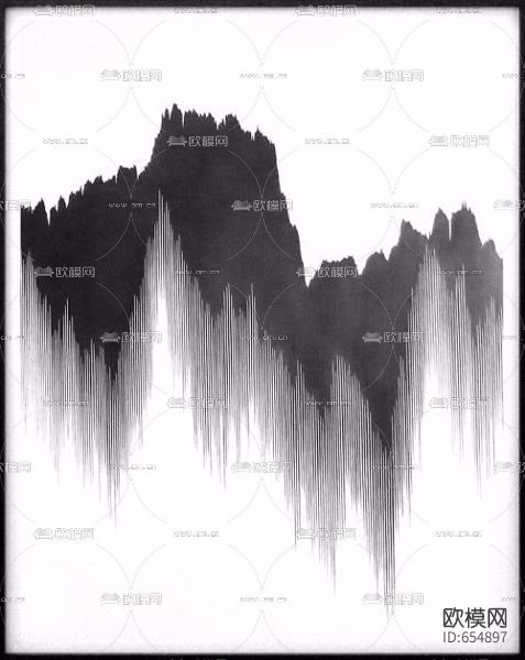 中式山水装饰画下载
