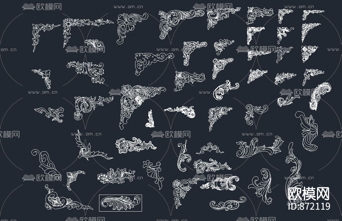 欧式雕花下载（渲染图4）