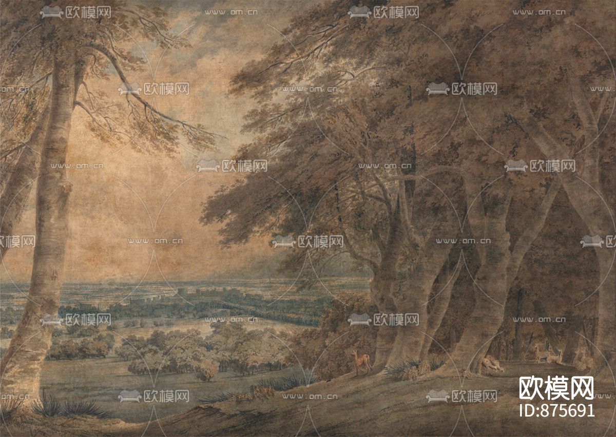 NEWDECO新蒂克定制壁画下载（渲染图1）