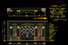  床头背景带软包 