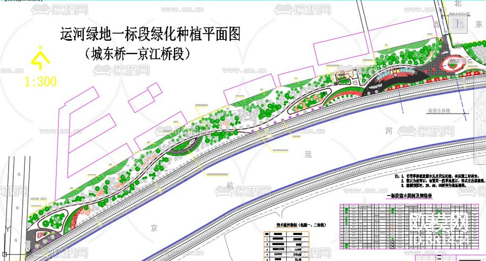 杭州城東橋景觀規(guī)劃施工圖下載(渲染圖1)