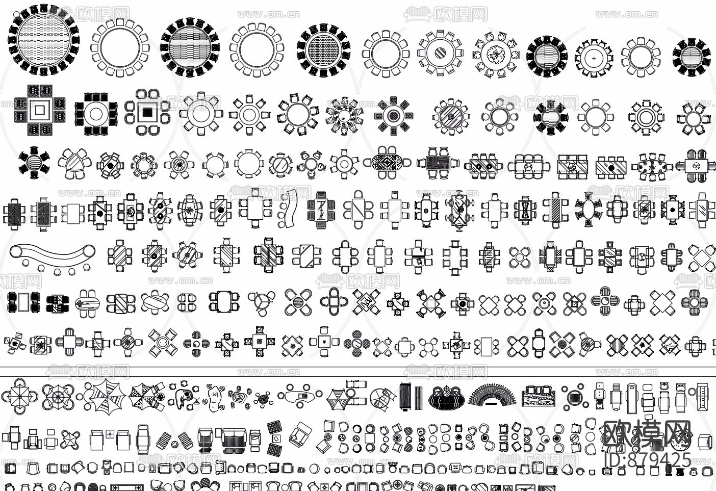 原创家居用品CAD图库家装工装图库整理大全下载（渲染图5）