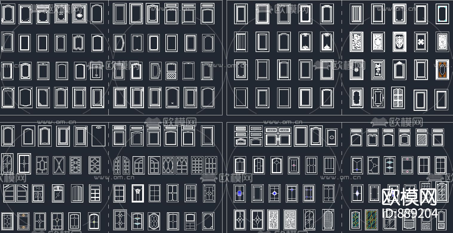 橱柜衣柜柜门下载（渲染图2）
