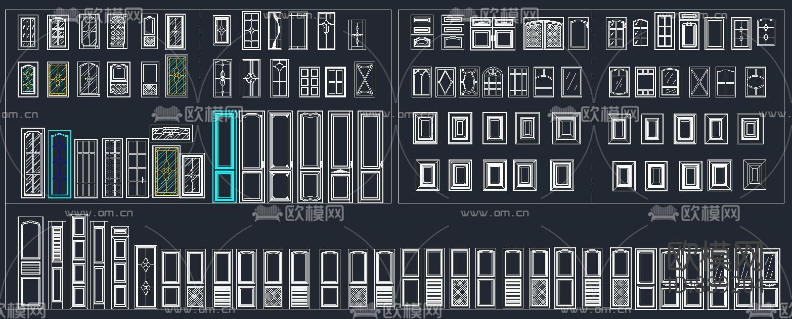 橱柜衣柜柜门下载（渲染图4）
