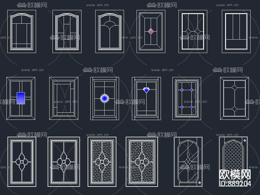 橱柜衣柜柜门下载（渲染图3）