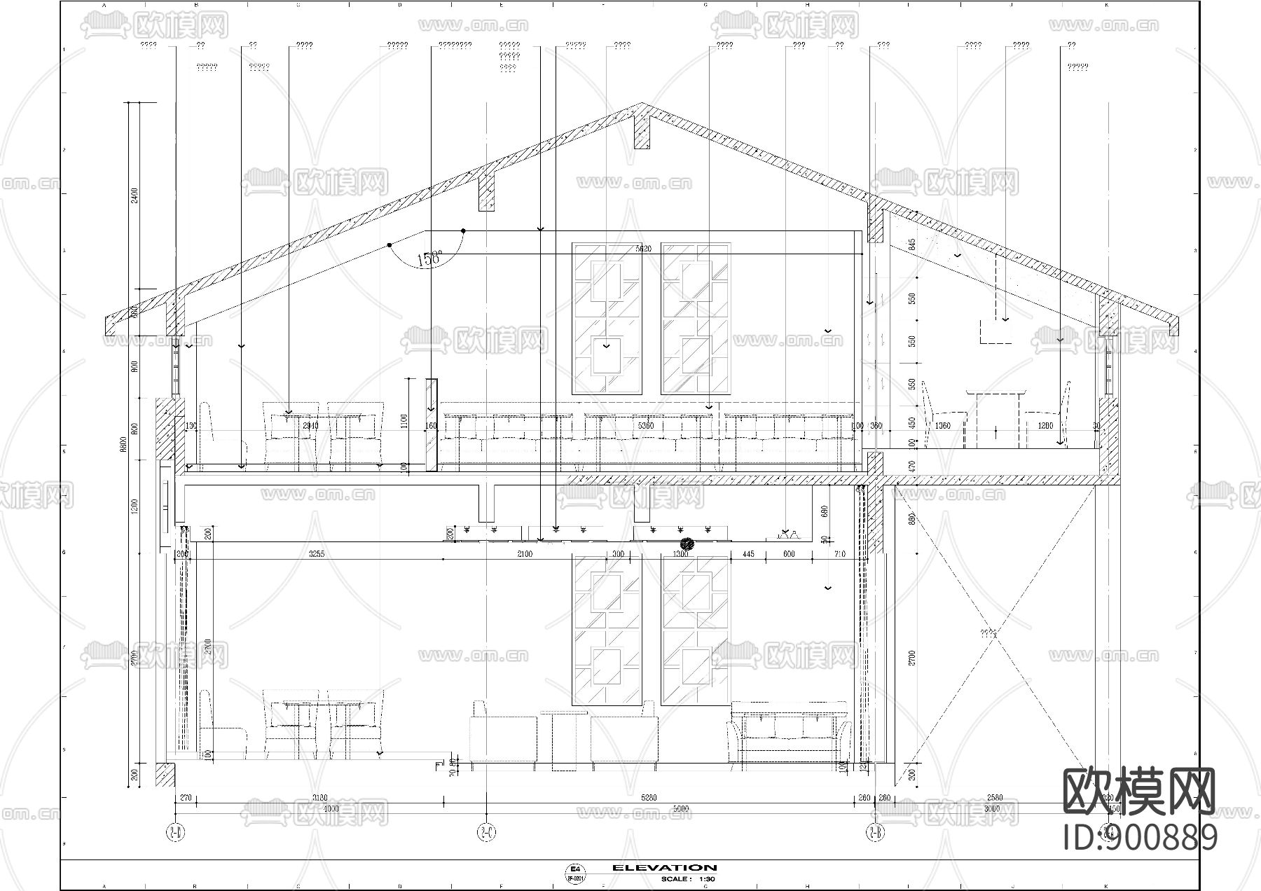玉禅咖啡馆设计图CAD下载（渲染图6）