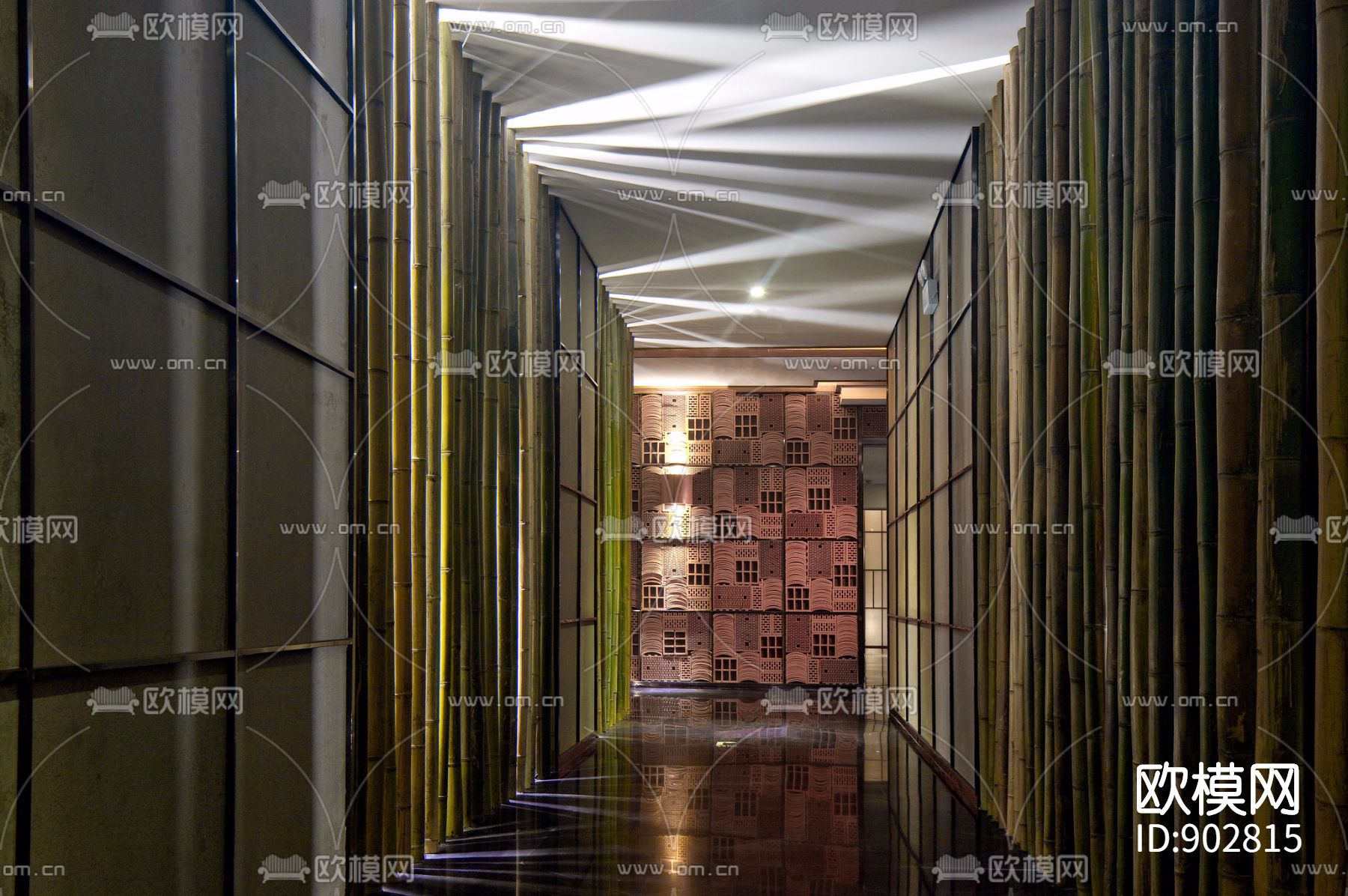 松山行足道会所施工图下载（渲染图2）