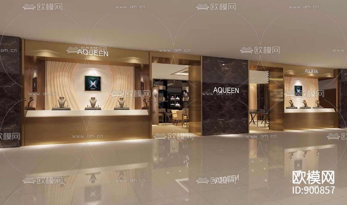 珠宝店AGUEEN施工图CAD