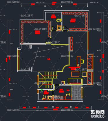 雅居乐施工图下载（渲染图3）